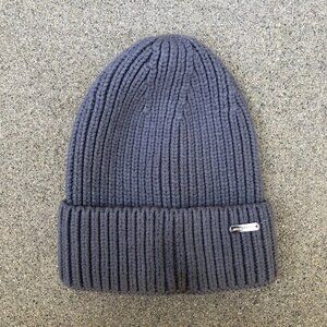 STEVE MADDEN Knit Cuffed Beanie Women's Grey Ribbed One Size Cap Winter​